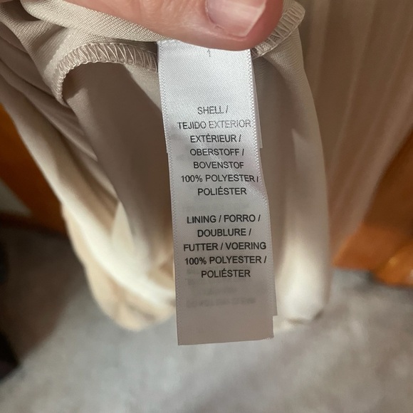 Adrianna Papell Anthropologie Champagne Bryce Beaded Gown Dress Sz 2 NWT - Picture 14 of 14